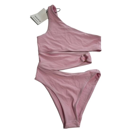 SWIM BY DI One Piece Cutout Ring Swimsuit in Pink - Picture 1 of 3